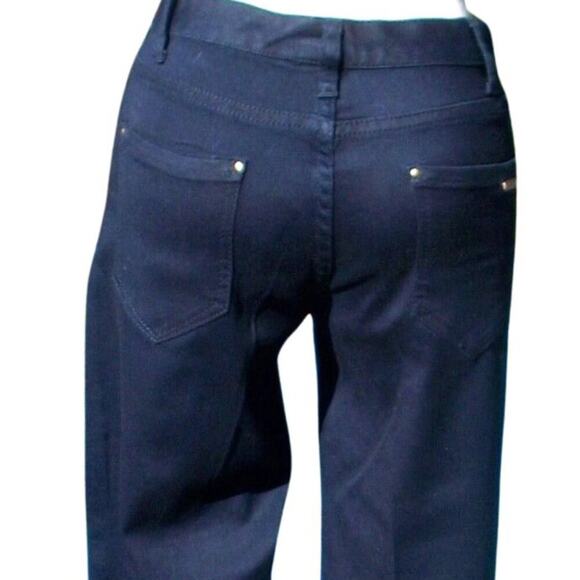 Cache Embellished Jean Pant Denim Zipper Slim Leg Rhinestone Stretch NWT $108 - Picture 8 of 9